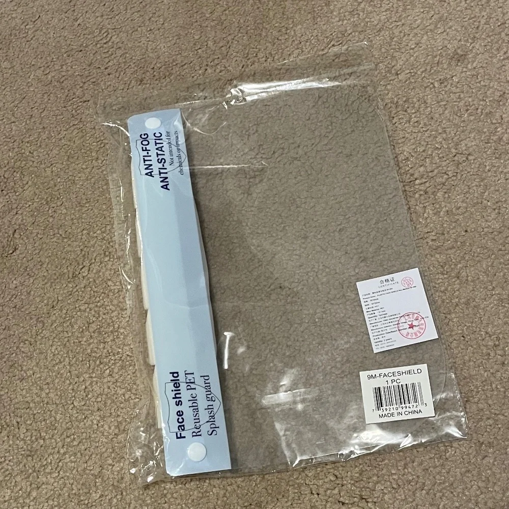 NEW Anti-Fog Face Shield – Reusable PET Splash Guard